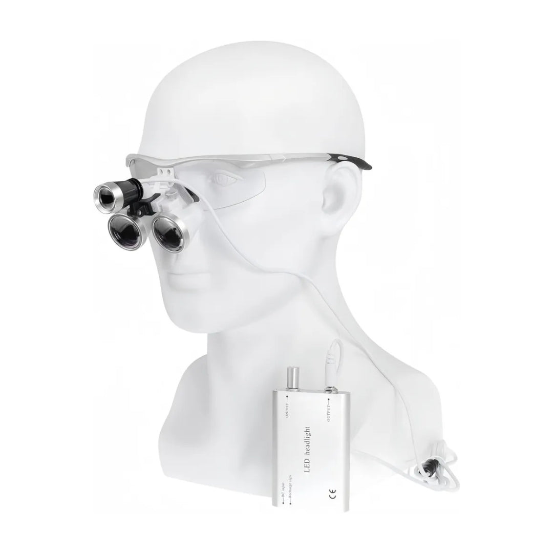 Dental Loupes with LED Headlight – Premium Optical Kit