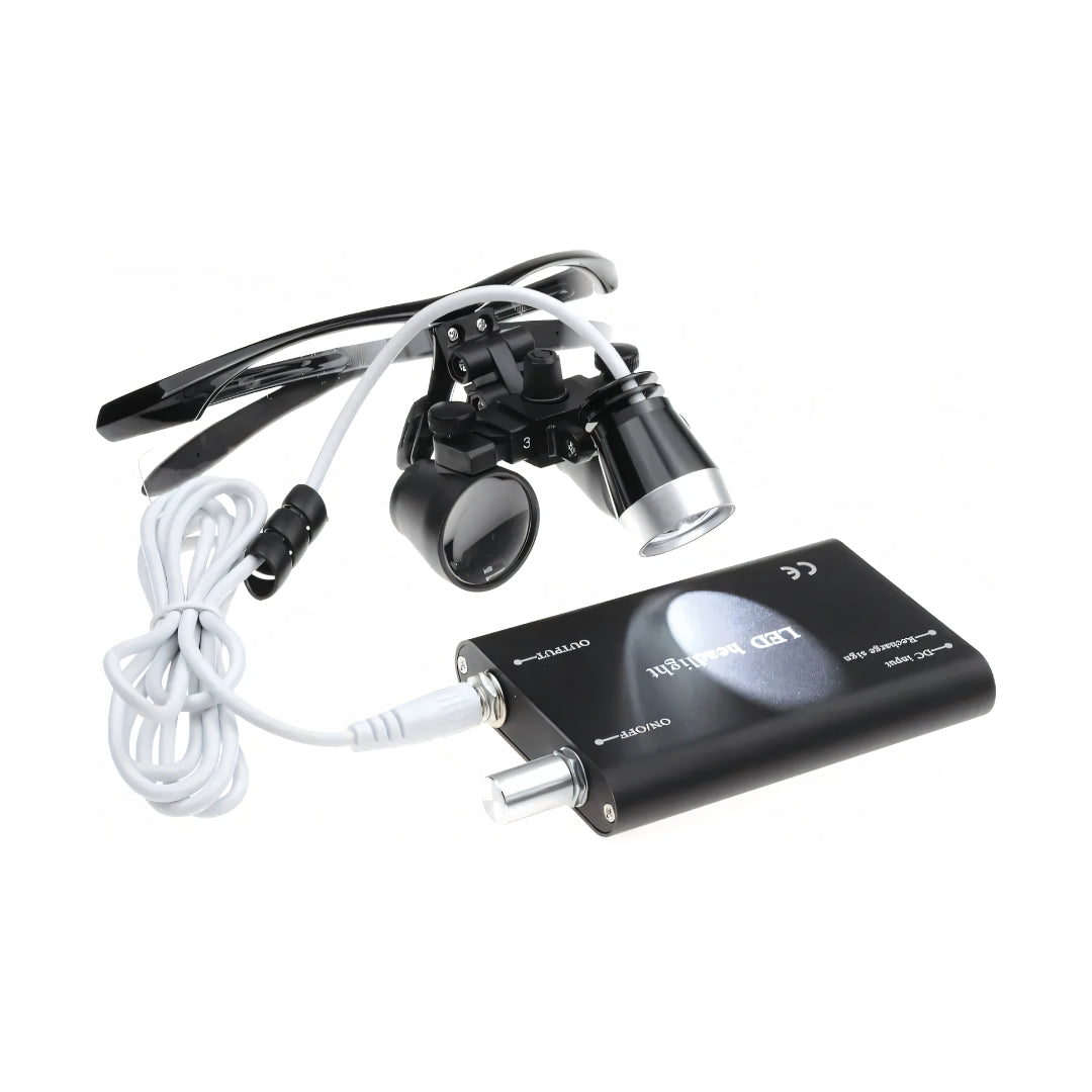 Dental Loupes with LED Headlight – Premium Optical Kit