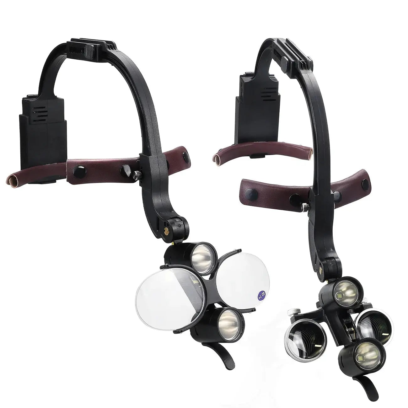 Dental Loupes with Dual LED Headlight (2.5X / 3.5X / 6.0X) Dentiphoto