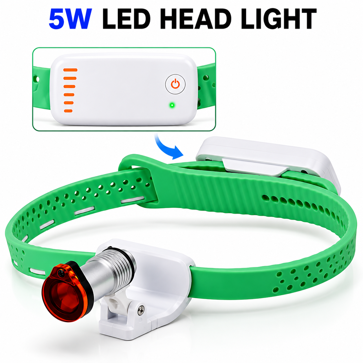 Dental LED Headlight — 5W, Rechargeable & Wireless