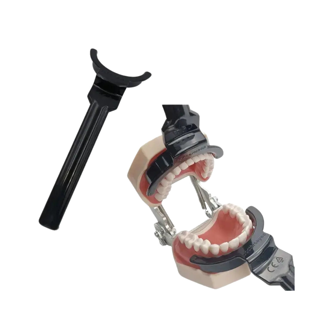 Upper and Lower Cheek Retractor Black Occlusal For Dental Photography