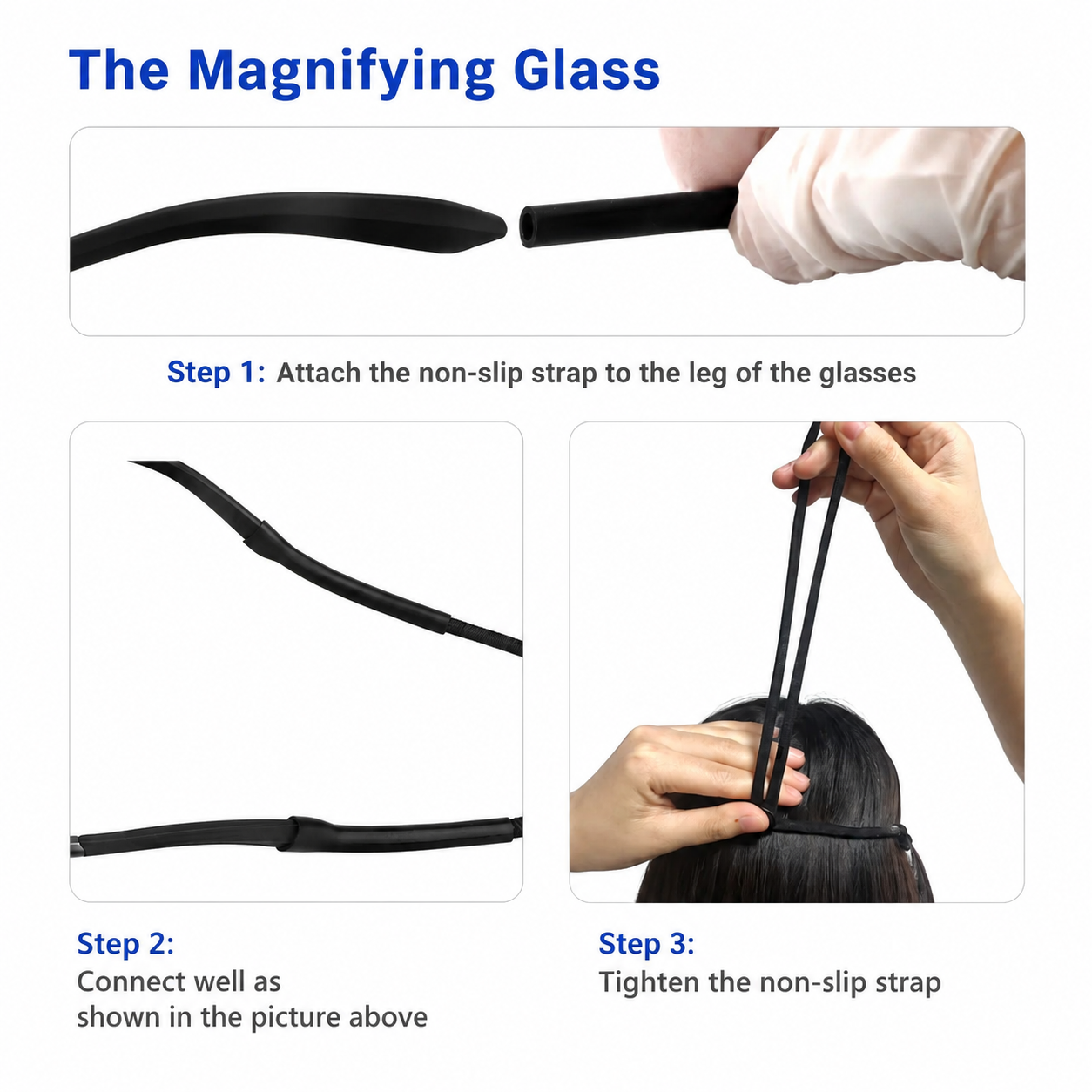 Adjustable Dental Ergo Loupes with LED Light — 4X, 5X, or 6X Magnification