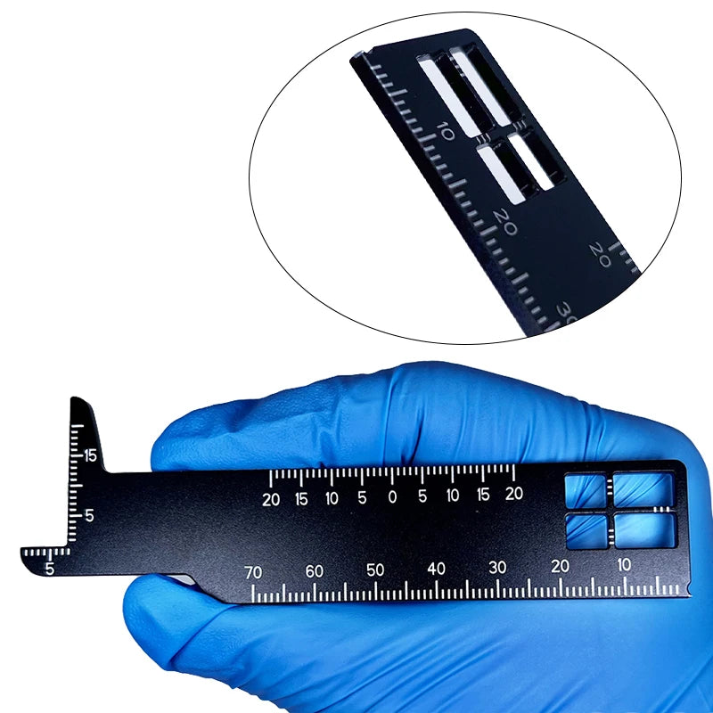 Regla de medición de precisión dental