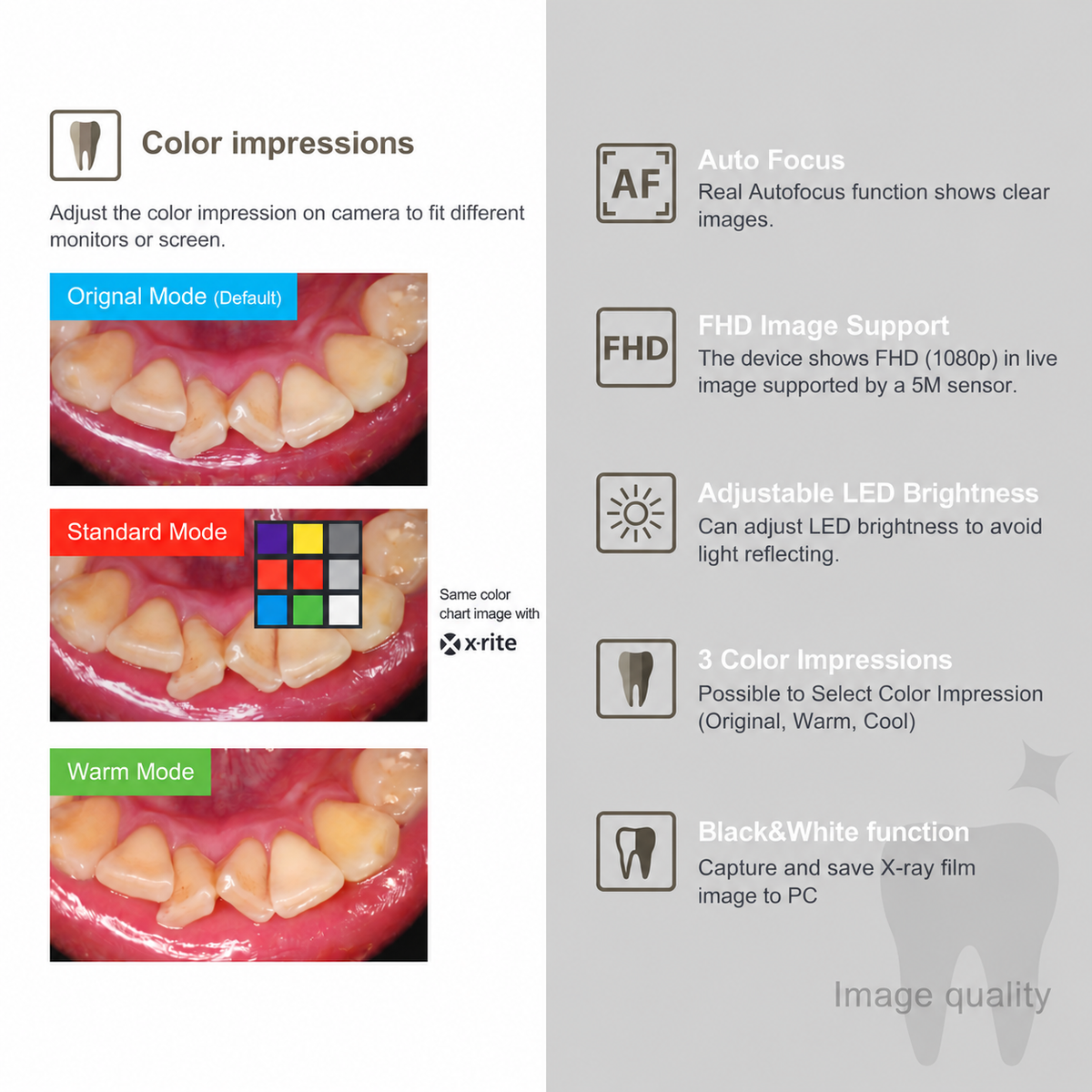 Autofocus Intraoral Camera with Mouse | FHD Dental Camera