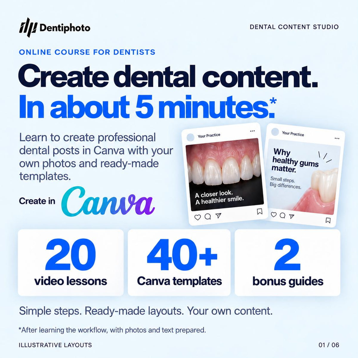 Course: Canva Dental Content Studio (Pre-order now for $59. Course open 1st october)