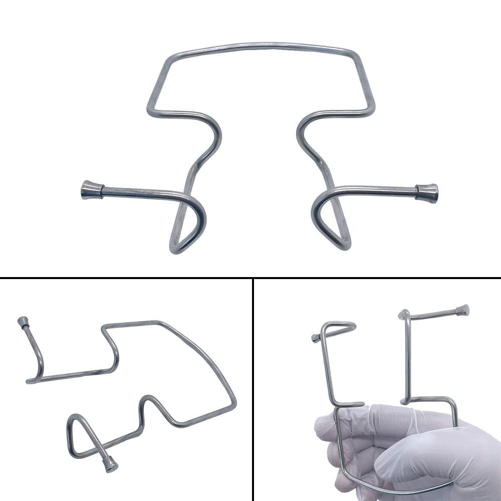 Zahnärztlicher Wangenhalter aus Stahl