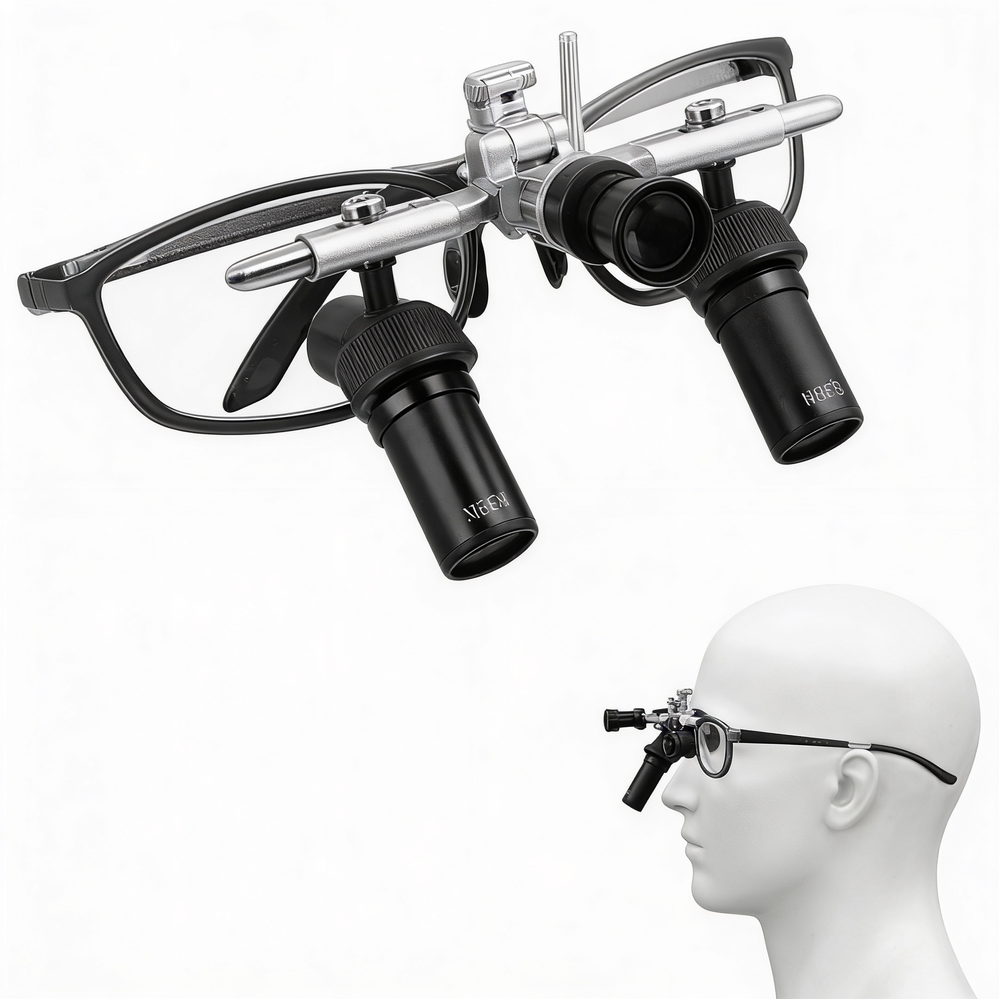 NEW 2026 Dental Professional LED Ergo Loupes Glasses 5.0X with 5.0W