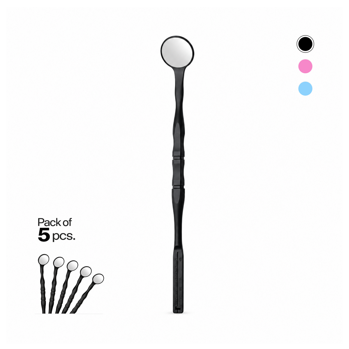 UltraClear Air HD Dental Mirror 24 mm Endo Line — Front-Surface, 98% Reflectivity, No Double Reflection