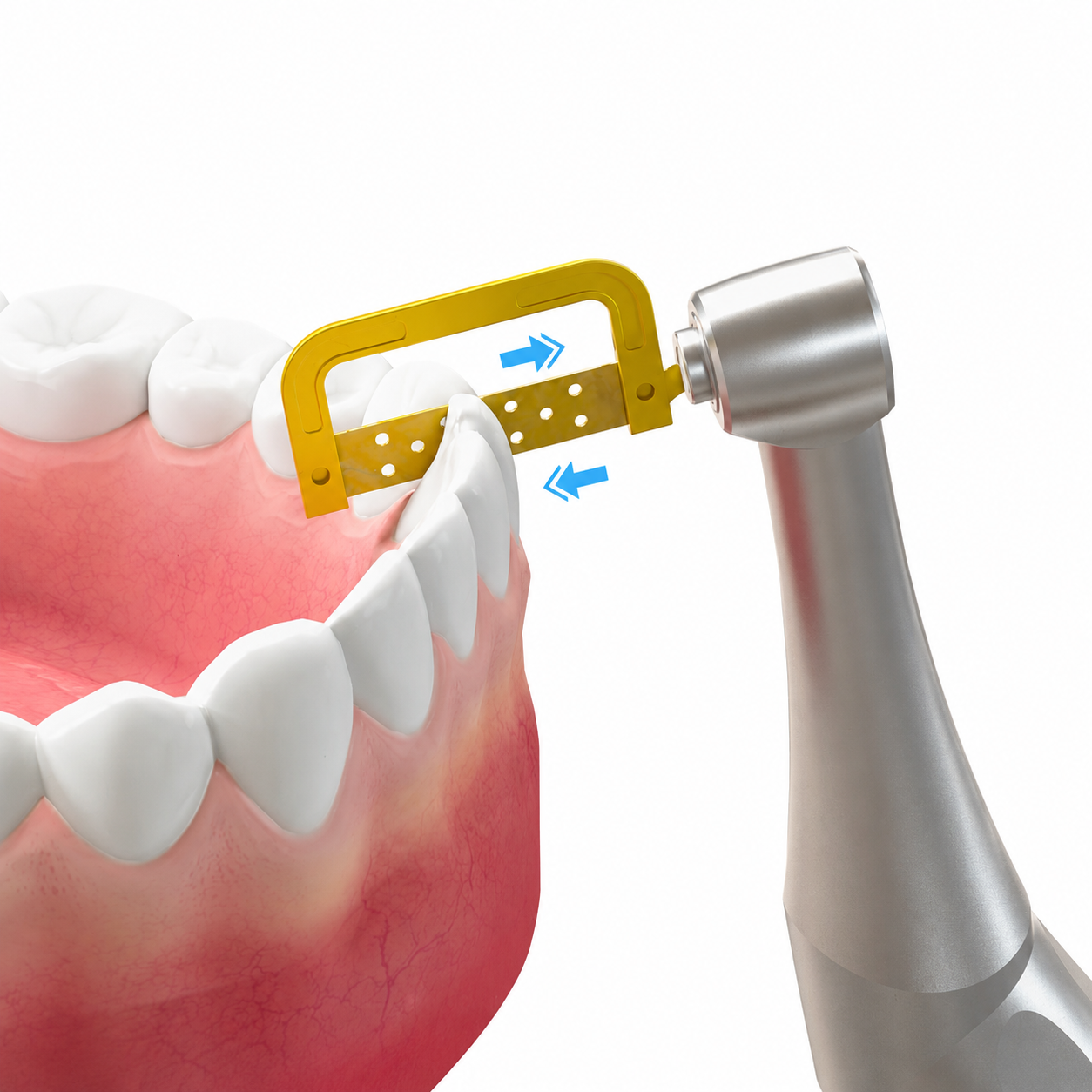 Dental Wireless Orthodontic IPR Motor for Interproximal Reduction