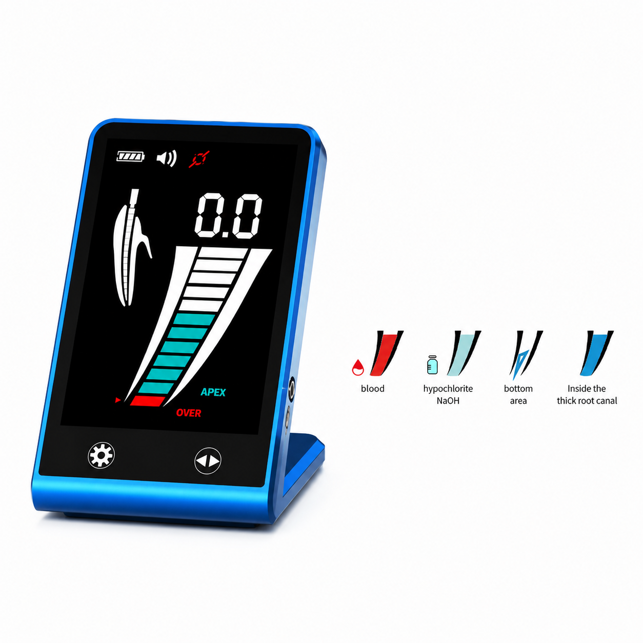 Digitaler Apex Lokator E900 für präzise Wurzelkanalvermessung