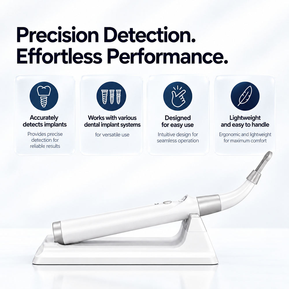 Digital Dental Implant Locator Pro – 3-Step Detection & 360° Rotating Sensor