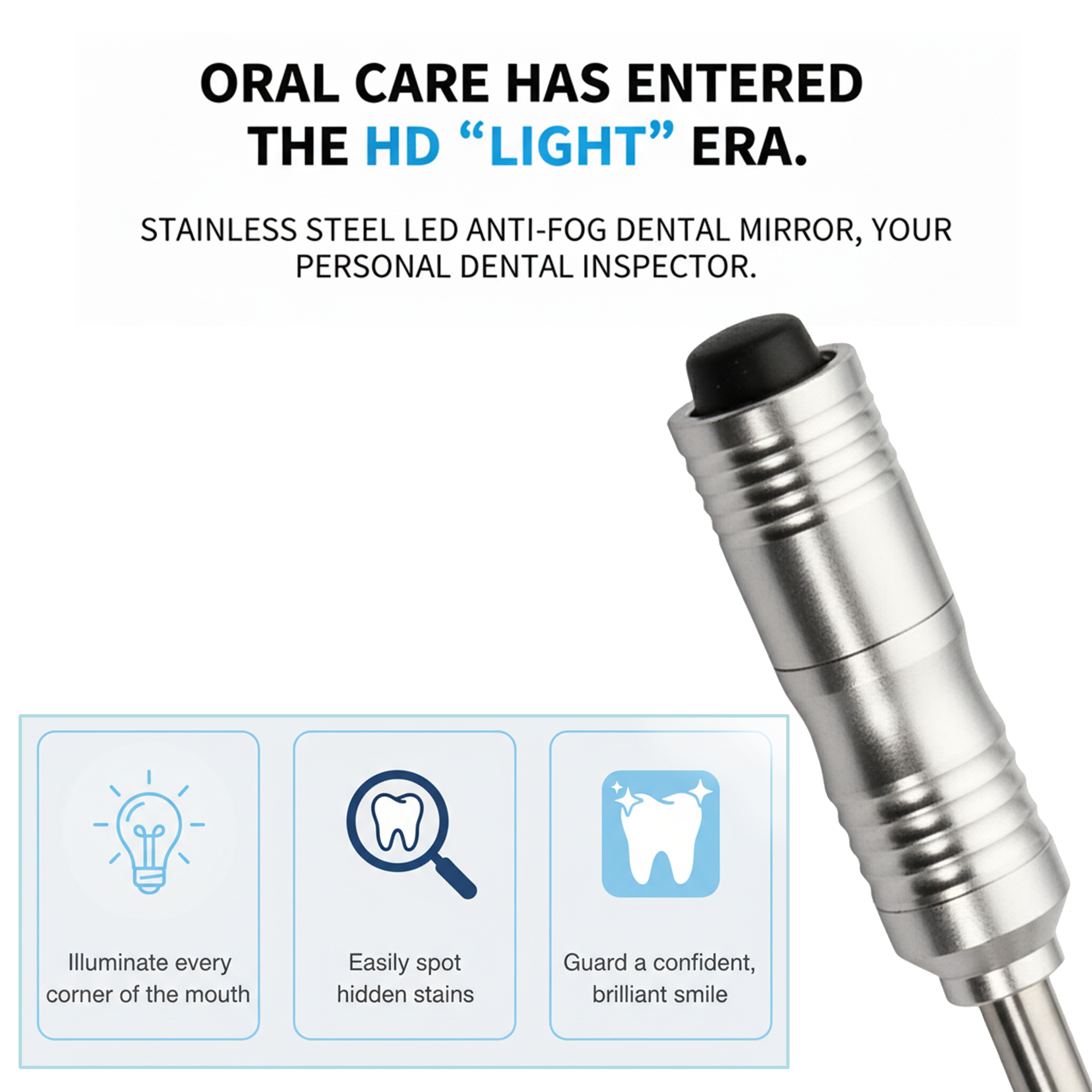 Dental Mirror with HD Light