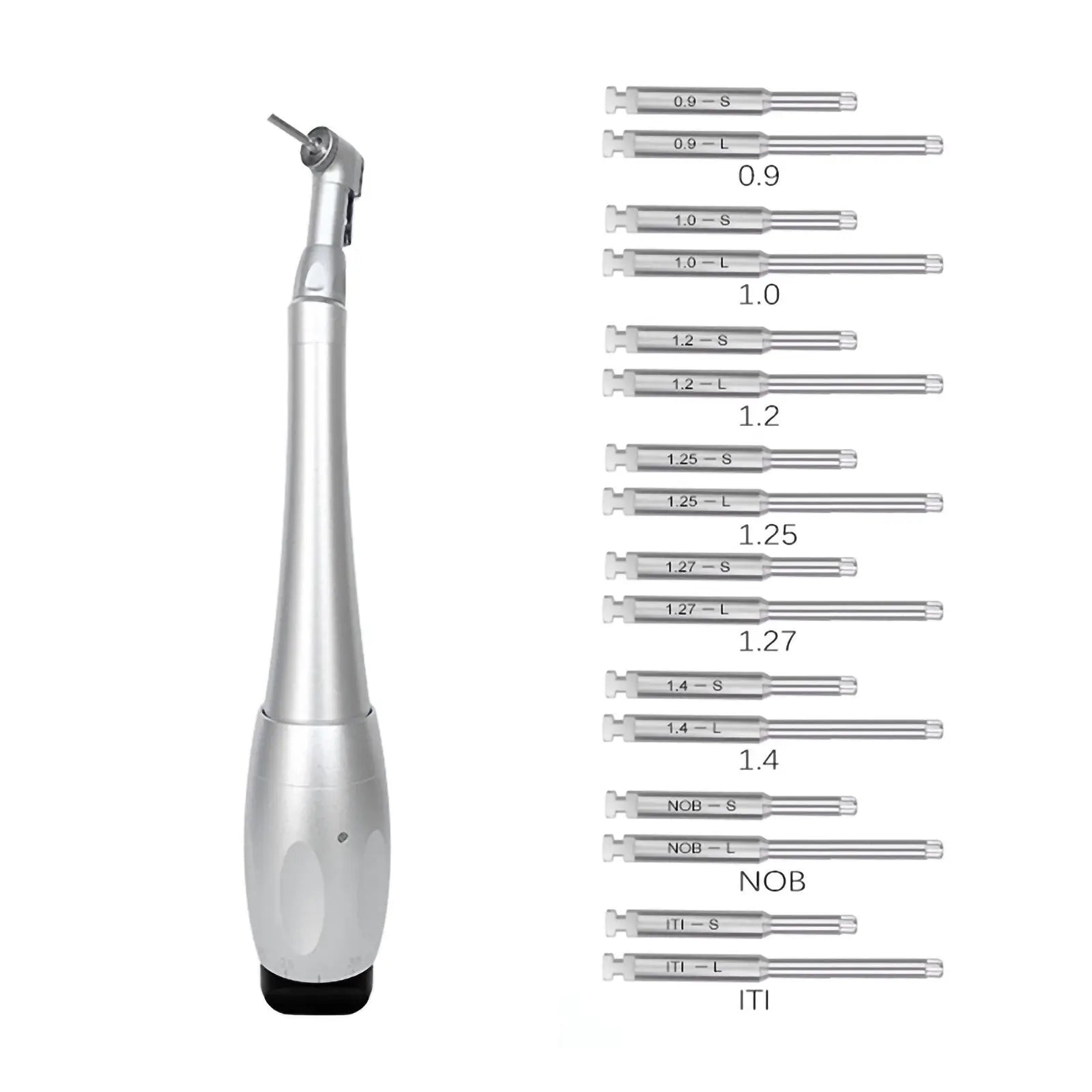 Universal Prosthetic and Implant Screw Removal Kits and Contra-Angle Torque Wrench with Adjustable Head Dentigear