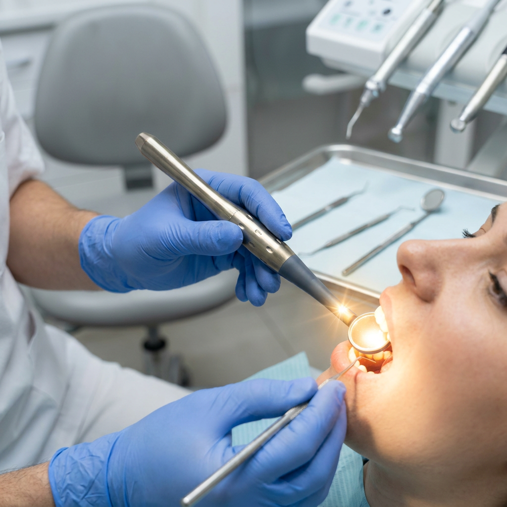 NEU 2026 LED Antibeschlag-Dentalspiegel 22mm + 10 austauschbare ultraklare Mundspiegel