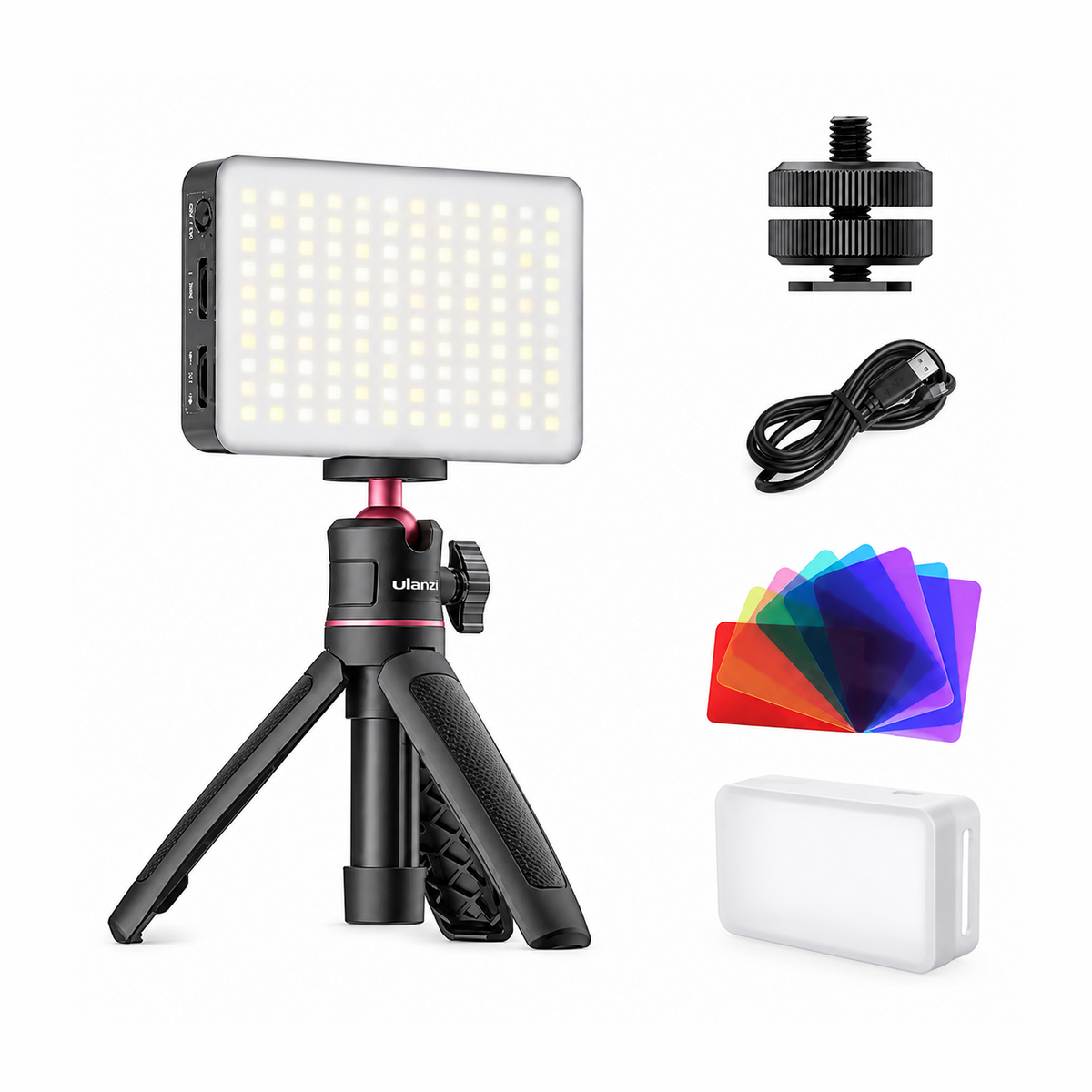 Lampe vidéo LED avec trépied pour la photographie dentaire et les contenus vidéo en clinique