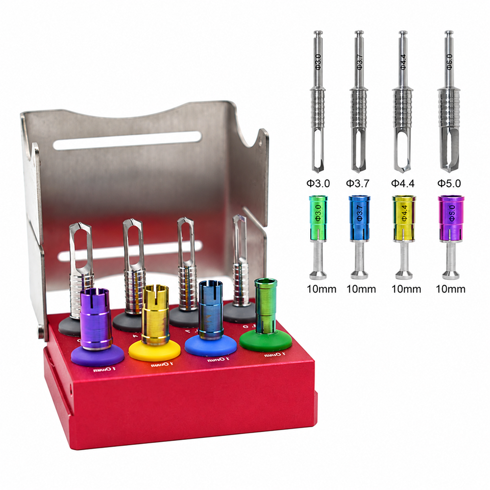 Professional Dental Bone Harvesting Kit – 4-Size Precision Drill System