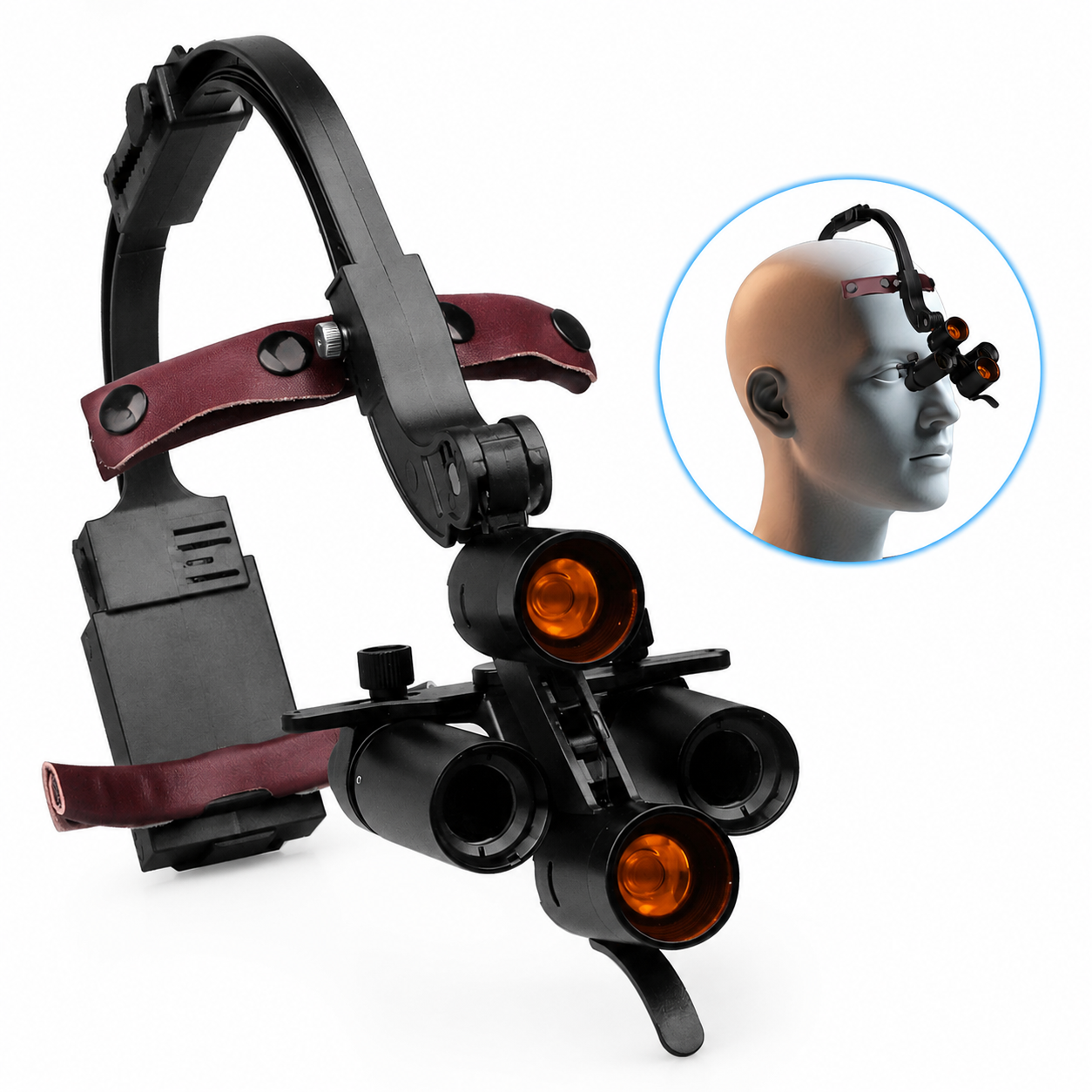 Professional Dental LED Headlight Loupe System