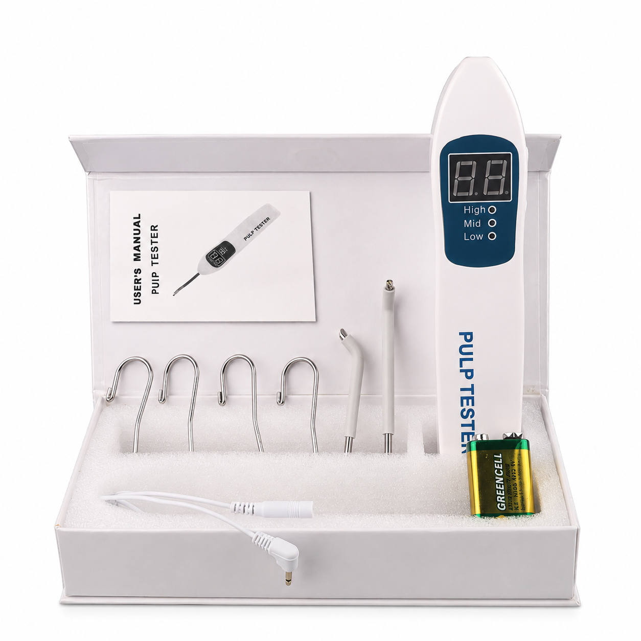 Professional Dental Pulp Vitality Tester HYG-RC86 – Digital Electric Tooth Nerve Tester