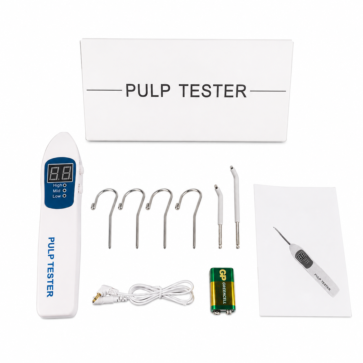 Professional Dental Pulp Vitality Tester HYG-RC86 – Digital Electric Tooth Nerve Tester