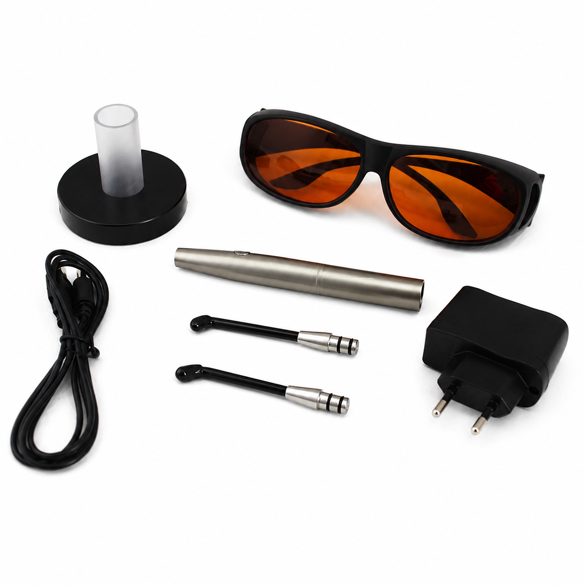 Kabelloser LED-Kariesdetektor – 380–420 nm violette Fluoreszenz mit schützender Diagnosebrille