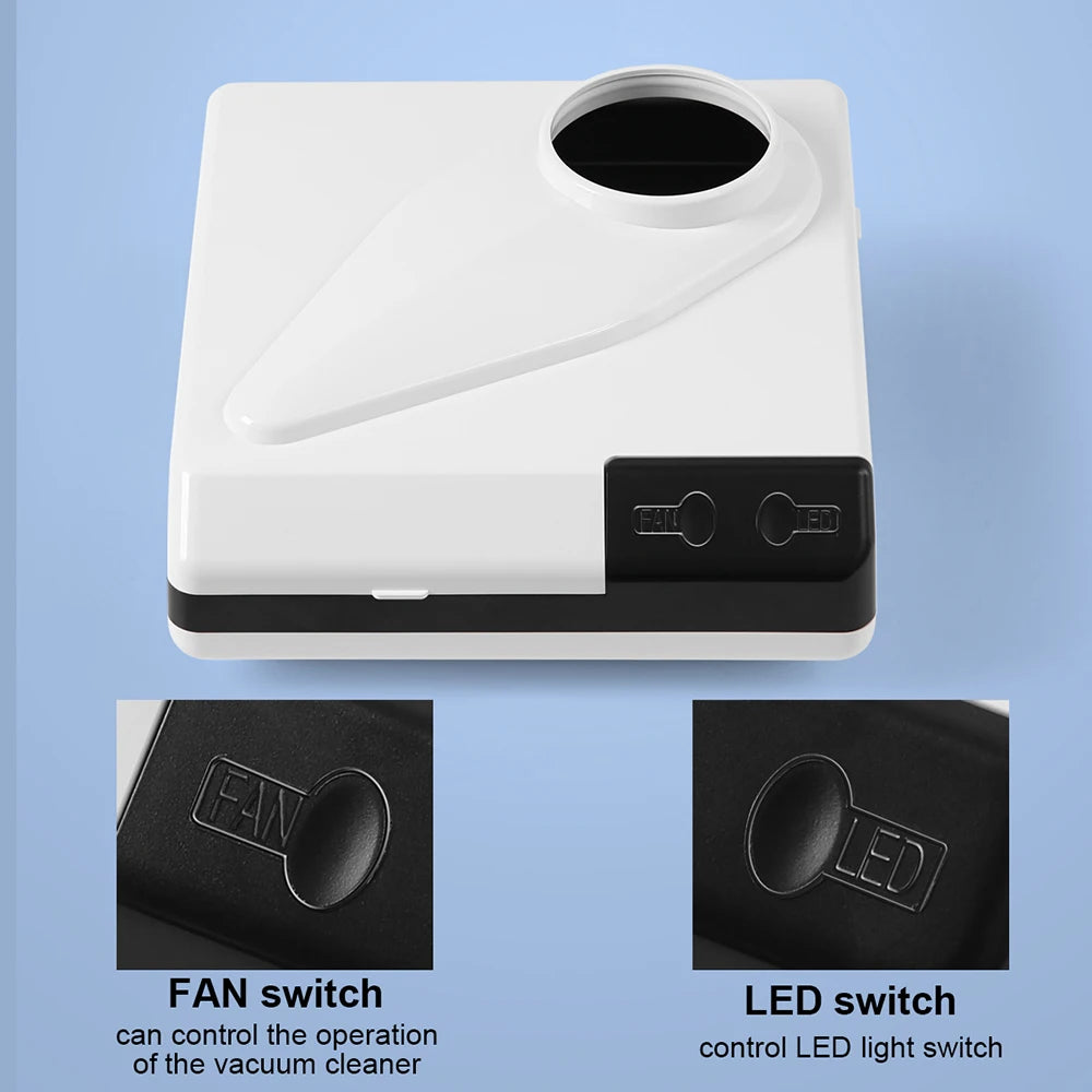 Kompakter Dental-Labor-Staubabsauger mit LED-Licht