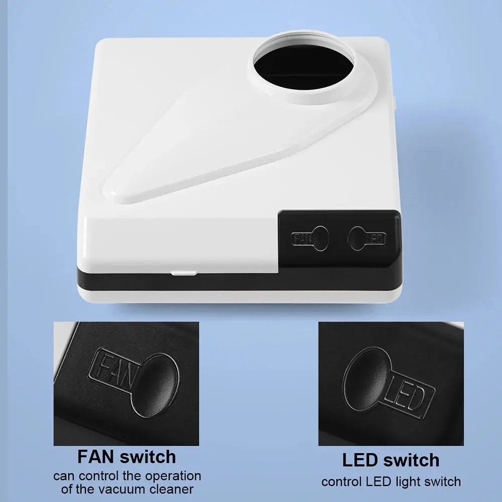 Compact Dental Laboratory Dust Collector with LED Light Dentigear