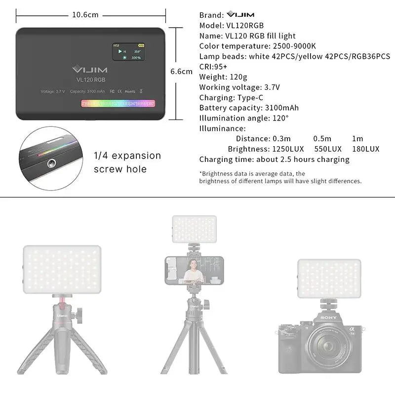 Portable Video Light for Photo Studio Dentiphoto
