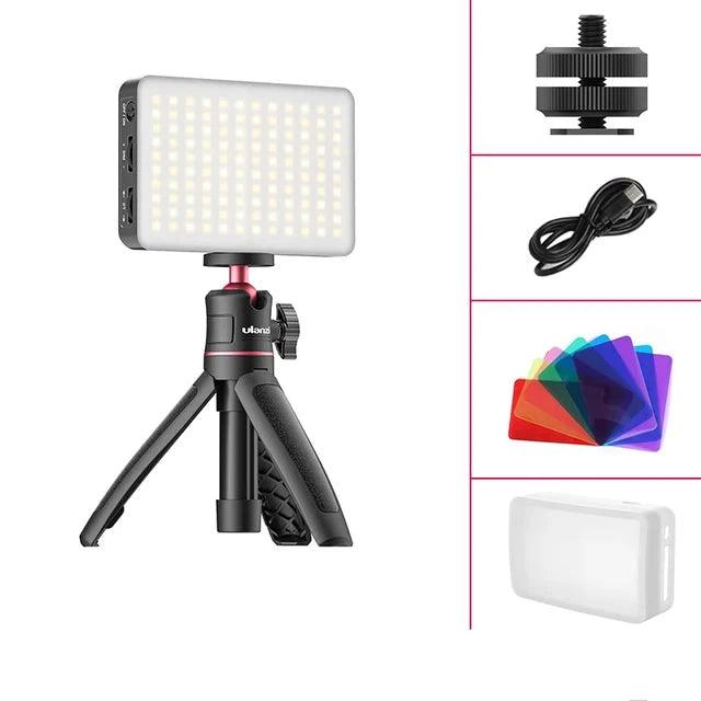 Luz de video LED con trípode