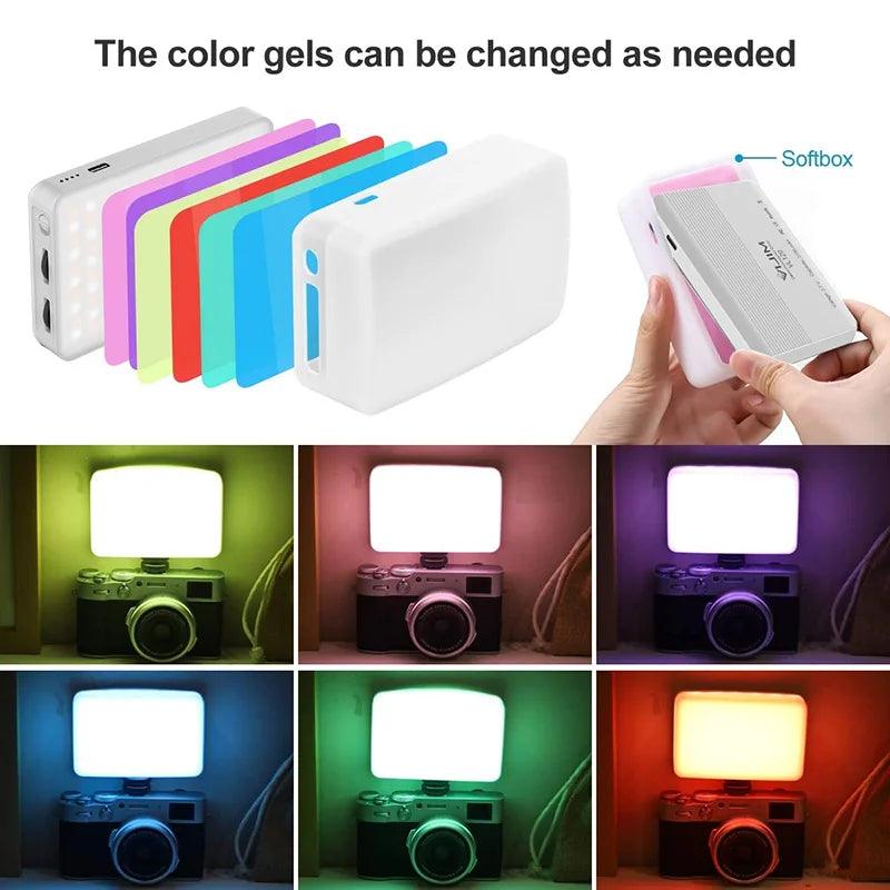 Luz de video LED con trípode