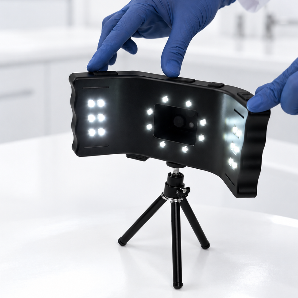 Ultra Light for Smartphone Dental Photography — 100 W, 128 LED Beads, 5500 K Daylight, 219 g
