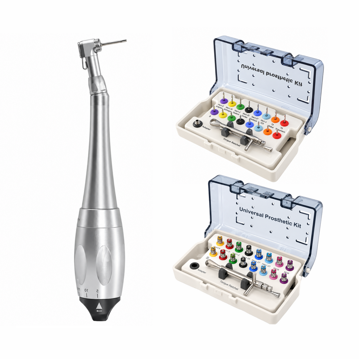 Implant Prosthetic & Screw Removal Kit with Ratchet