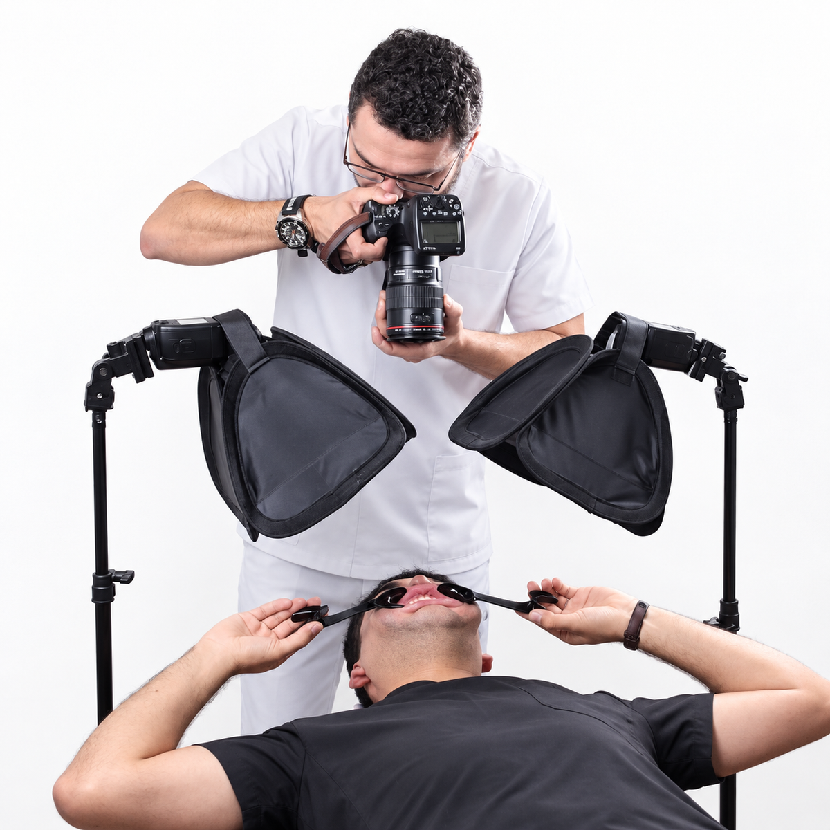 Flash Softbox 23 cm for Dental Photography — Speedlight Diffuser for Intraoral Images