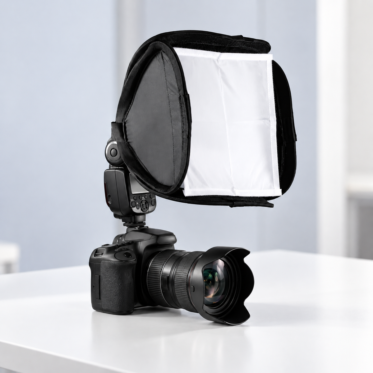 Flash Softbox 23 cm for Dental Photography — Speedlight Diffuser for Intraoral Images