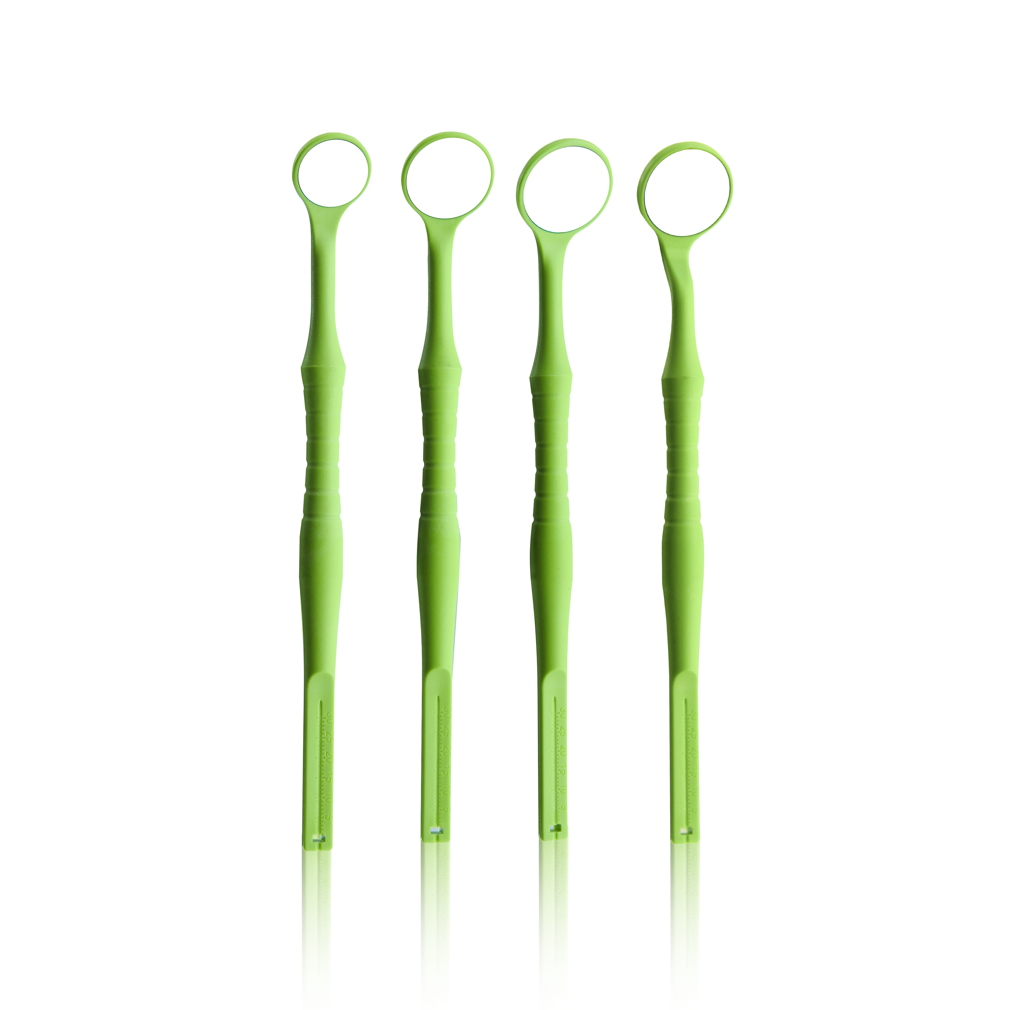 One-Piece Handle Mirror, Single-Sided, 5-Piece Pack