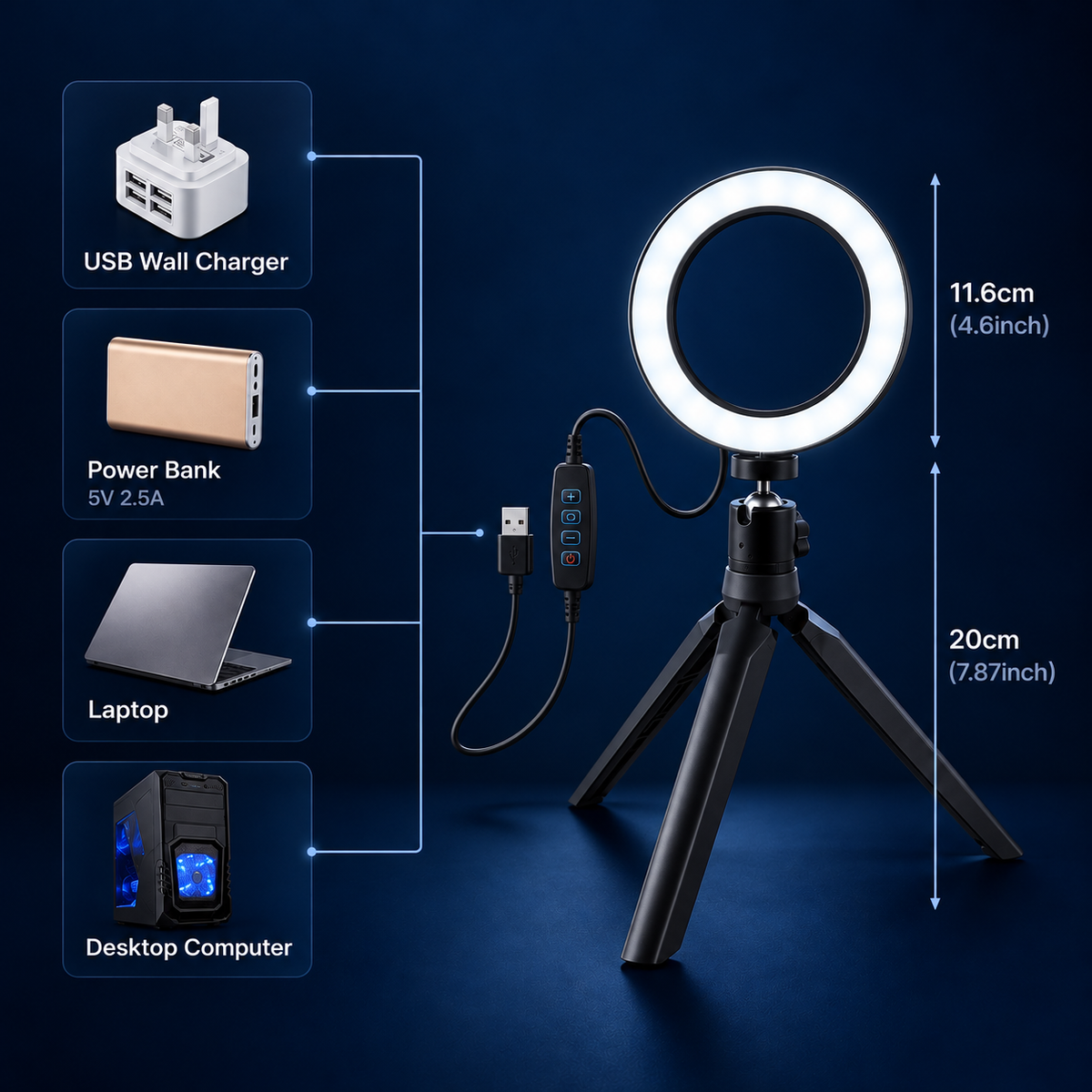 歯科模型撮影用ライトボックスセット 32 cm — LEDパネル付きソフトボックステント