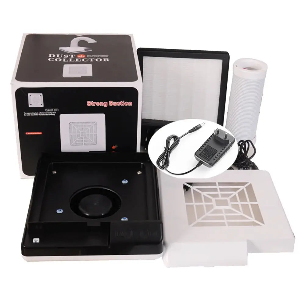 Compact Dental Laboratory Dust Collector with LED Light Dentigear