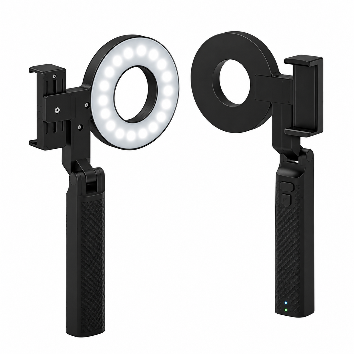 Anneau lumineux MDP pour photographie dentaire avec smartphone — à clipser, 4 niveaux de luminosité, 1500 mAh, 165 g
