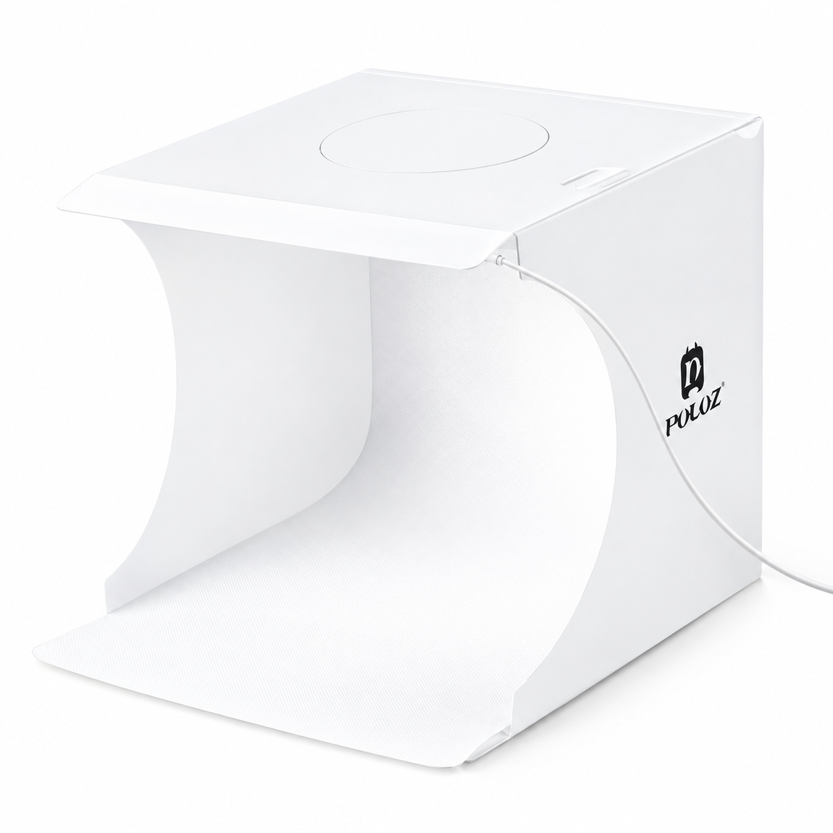 Mini boîte à lumière de 22 cm pour la photographie de modèles dentaires — tente softbox portable avec LED