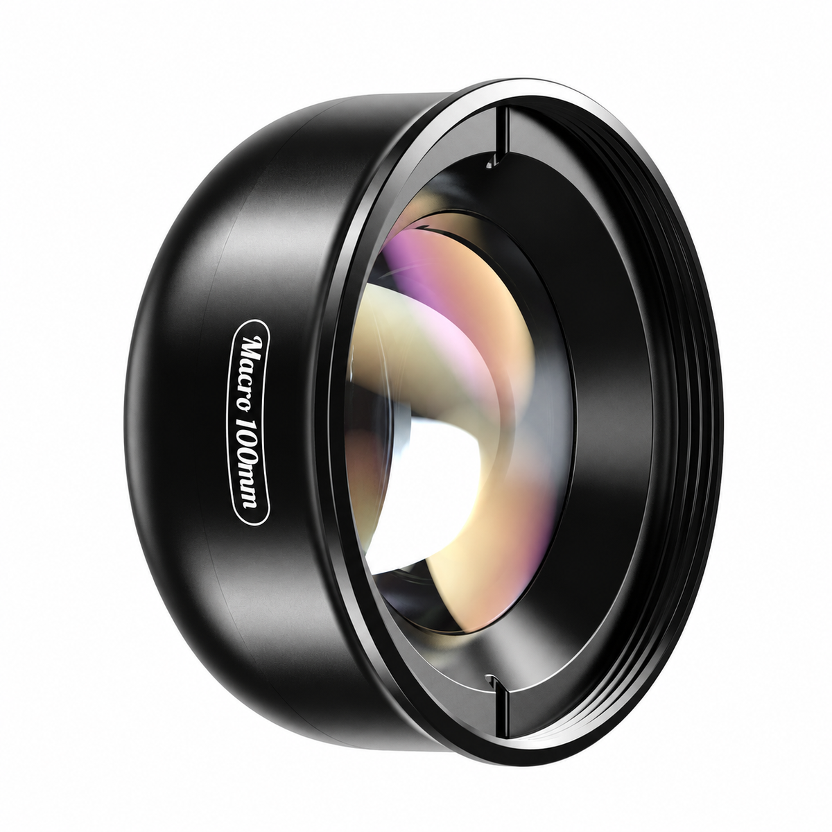 歯科撮影用スマートフォンマクロレンズ 100 mm — 口腔内クローズアップ用クリップ式マクロレンズ