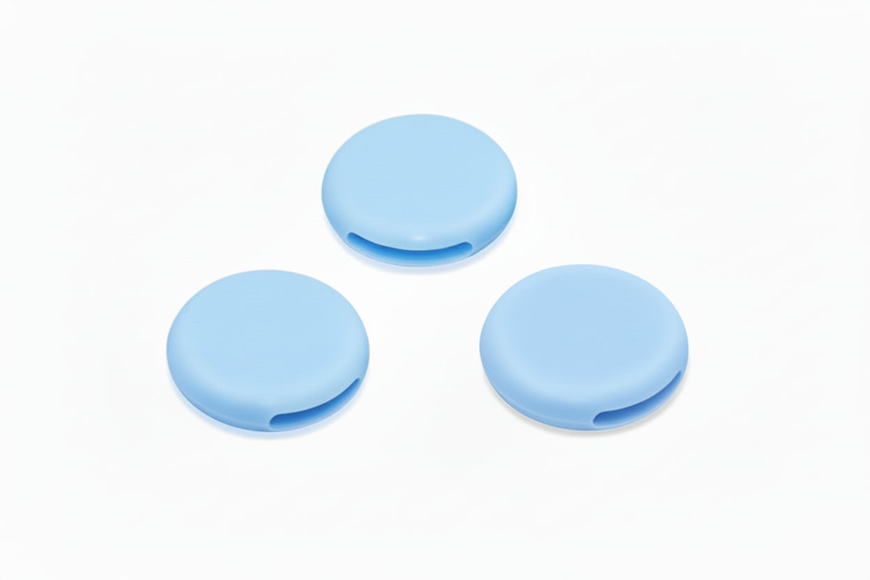 Protective Silicone Covers for Dental Mirror Heads, 12 pcs – Blue