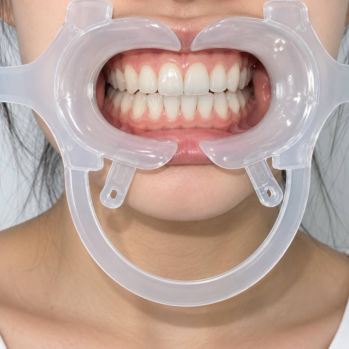 Transparenter C-förmiger Wangenhalter für die Zahnfotografie – Klarer Lippenretraktor, autoklavierbar