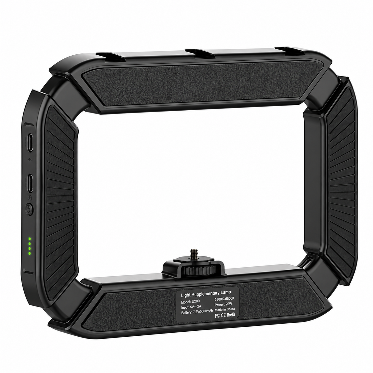 Lampe annulaire mobile pour photographie dentaire