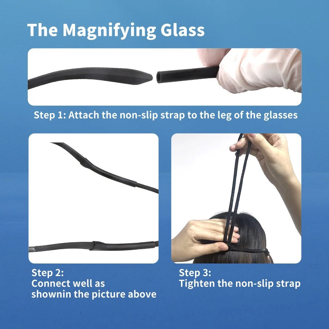 Adjustable Dental Ergo Loupes with LED Light — 4X, 5X, or 6X Magnification