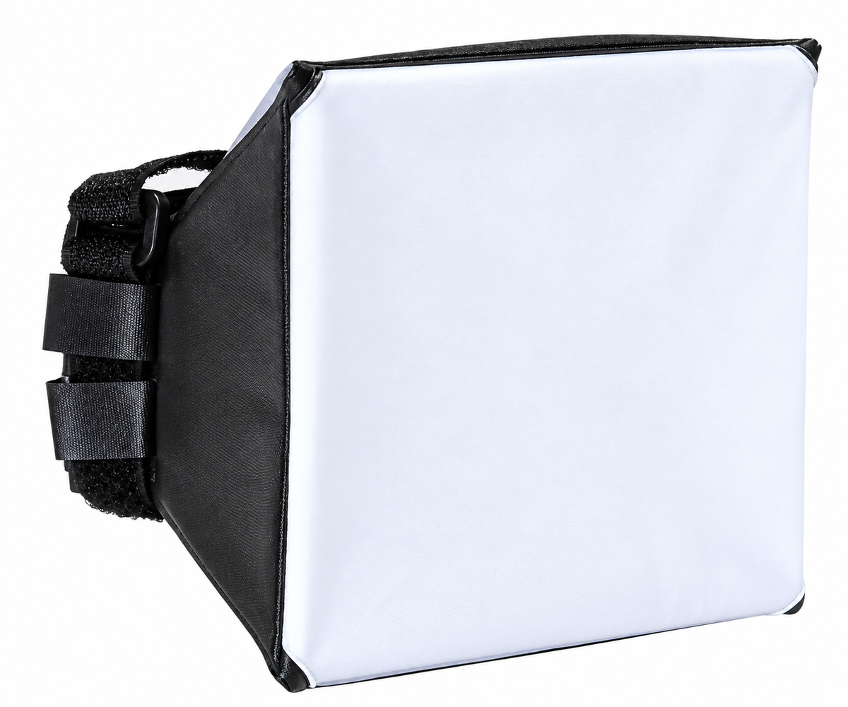 Diffuseur flash softbox pour la photographie dentaire — adoucit la lumière du flash cobra pour les prises de vue intraorales