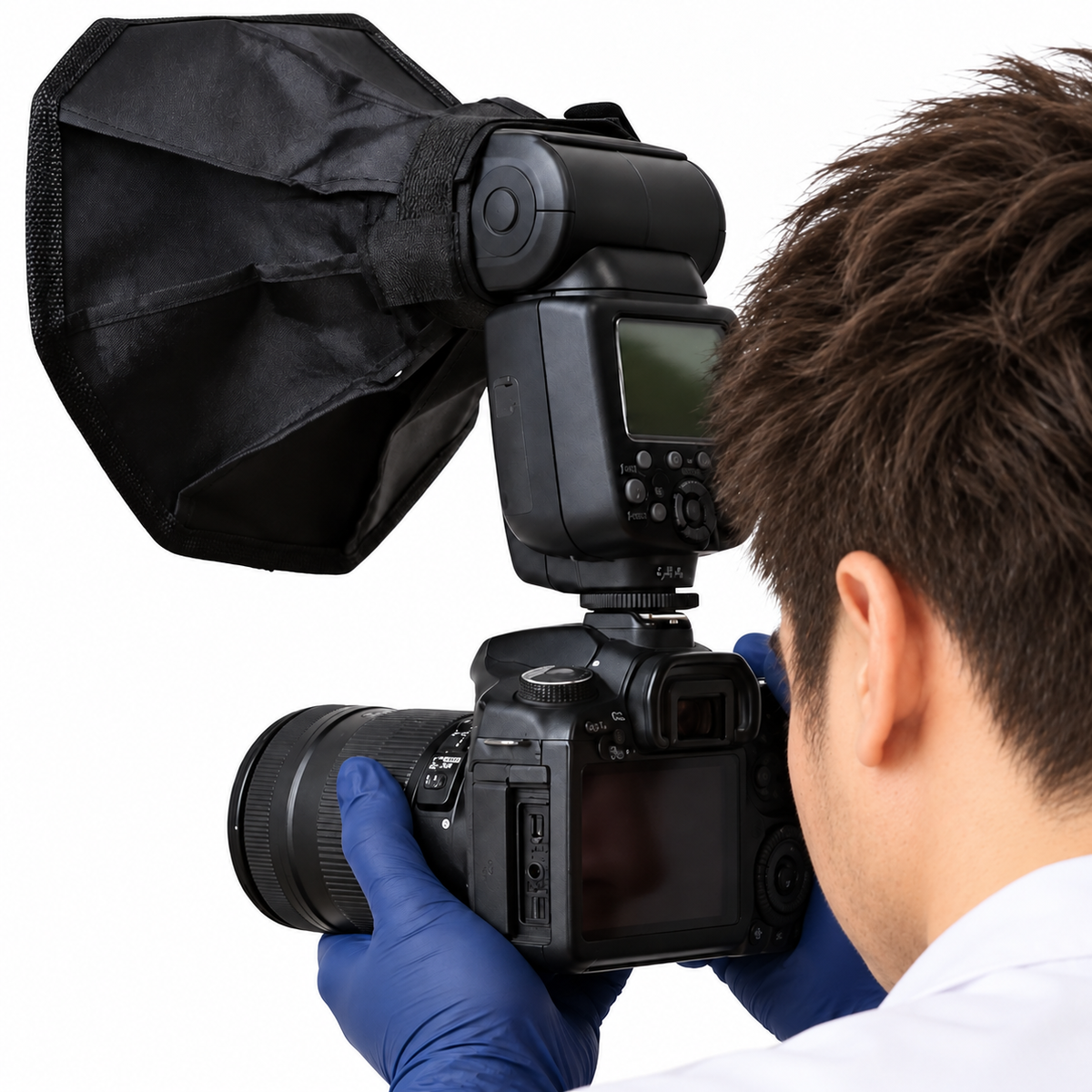 Softbox universelle de 20 cm pour la photographie dentaire — diffuseur pour flashs cobra d’appareil photo