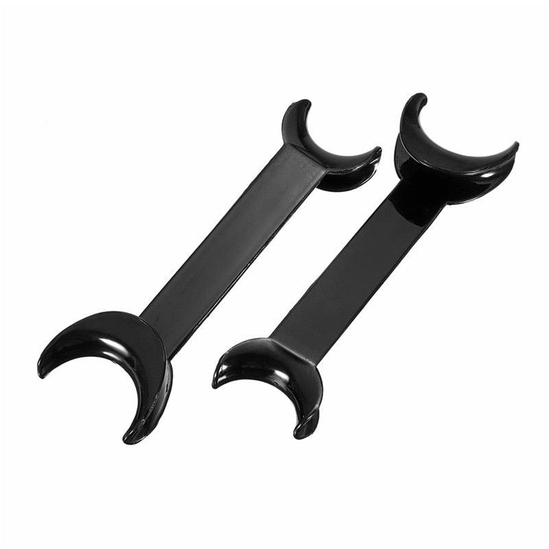 Black double-ended retractors, 2 pc - Dentiphoto