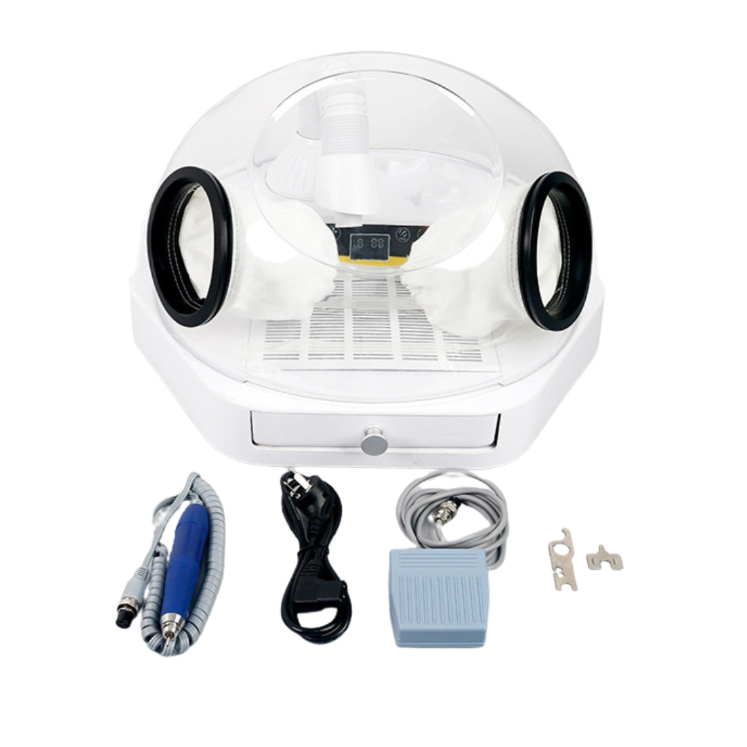 Dust-Free Polishing Station with Built-In Micromotor and Suction