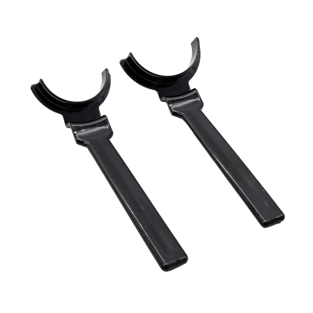 Upper and Lower Cheek Retractor Black Occlusal For Dental Photography
