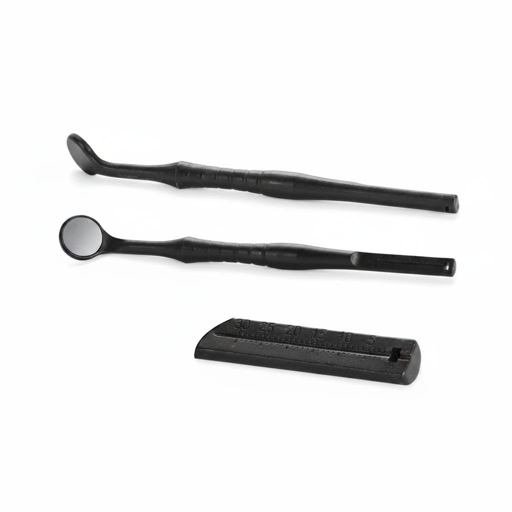 UltraClear Air Dental Mirror — Black Endo Line 24mm, 5 pcs