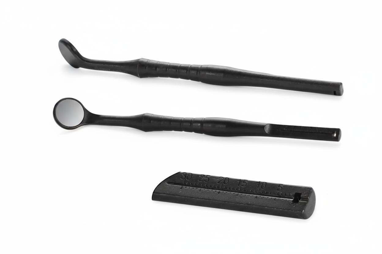 UltraClear Air Dental Mirror — Black Endo Line 24mm, 5 pcs